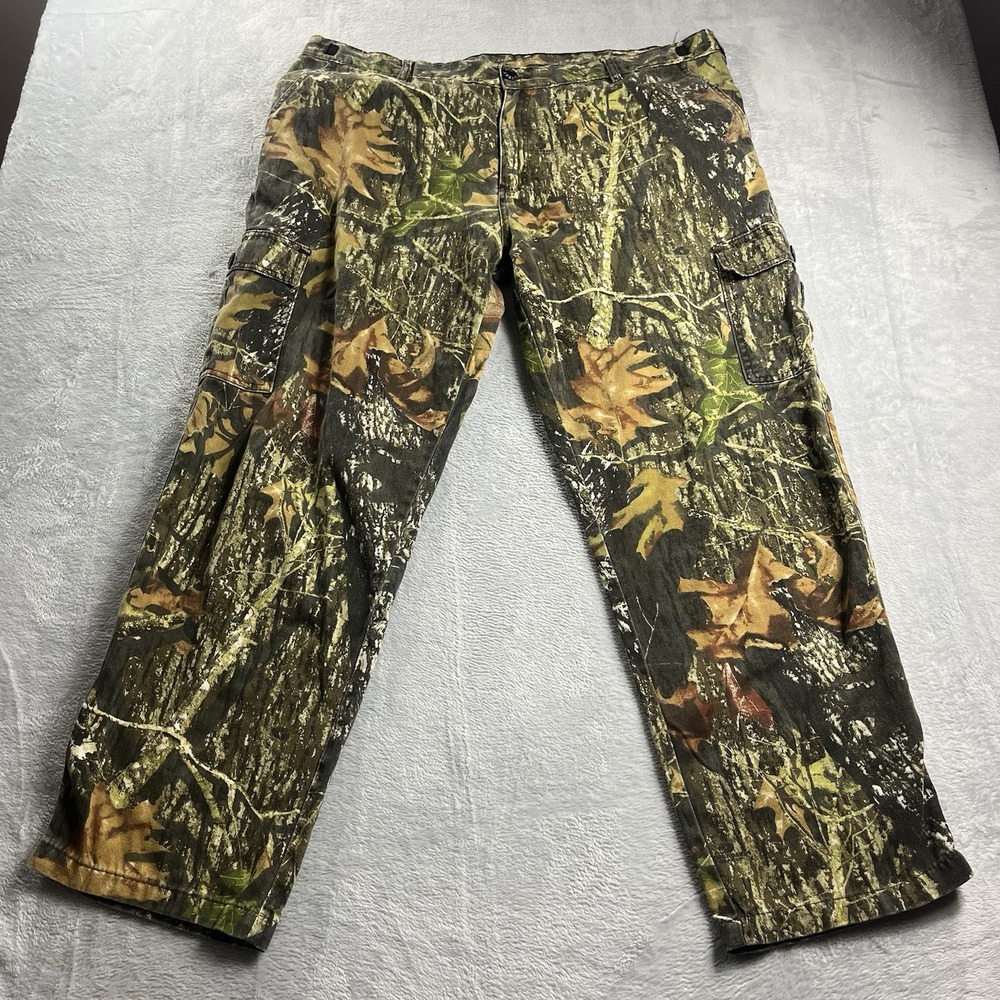 Vintage Mossy Oak Camo Cargo Pants Size XL Baggy Break Up Camouflage